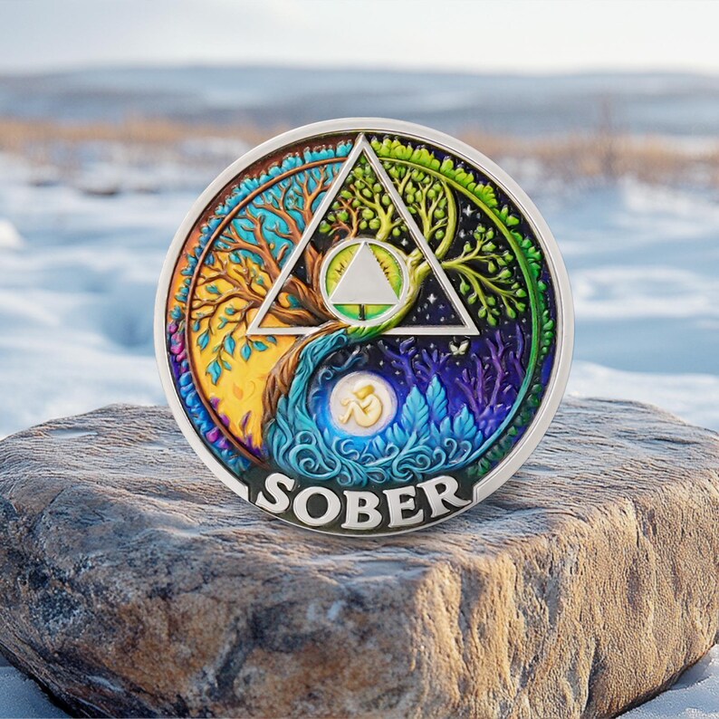 Personalized Day-night Cycle Customizable Strength and Growth Sobriety Coin mysite