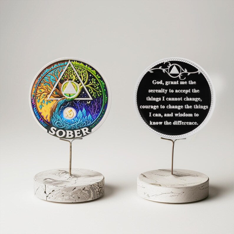 Personalized Day-night Cycle Customizable Strength and Growth Sobriety Coin mysite