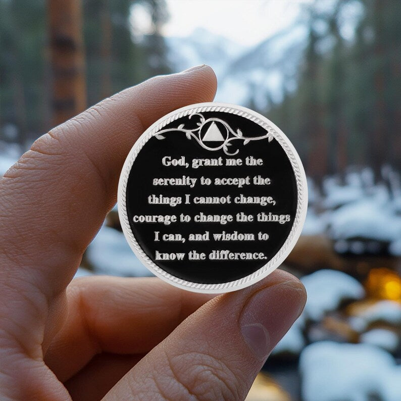 Personalized Day-night Cycle Customizable Strength and Growth Sobriety Coin mysite