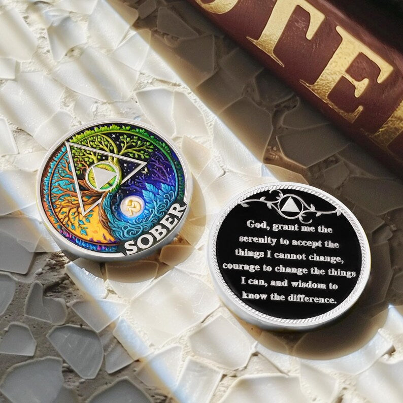 Personalized Day-night Cycle Customizable Strength and Growth Sobriety Coin mysite