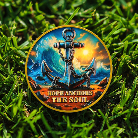 Hope Anchor Hebrews 6:19 Jesus Religious Christian Challenge Coin mysite