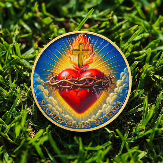 Sacred Heart of Jesus Christian Challenge Coin mysite