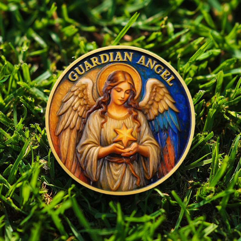 Guardian Angel Christian Challenge Coin – Psalm 91:11 Prayer Medallion mysite