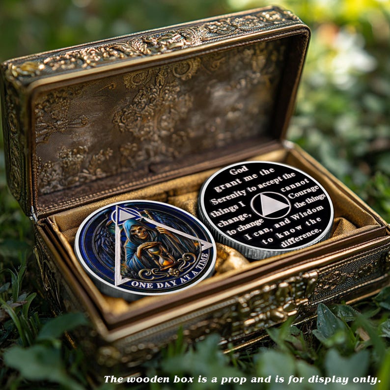 Personalized The Skull Recovery Milestone Sobriety Coin mysite