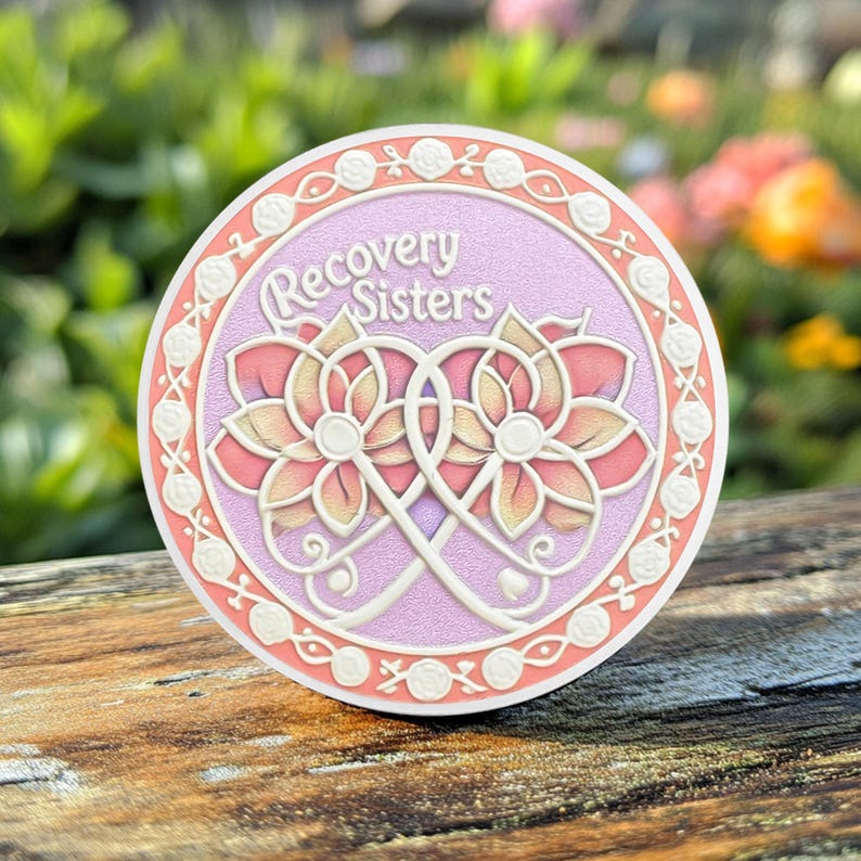 Never Alone Original Recovery Sisters Sobriety  Coin mysite