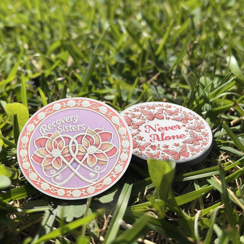 Never Alone Original Recovery Sisters Sobriety  Coin mysite