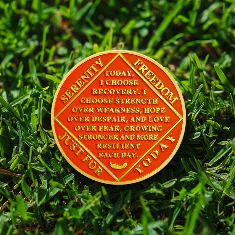 Personalized Phoenix Fairy Sun and Moon Sobriety Coin mysite