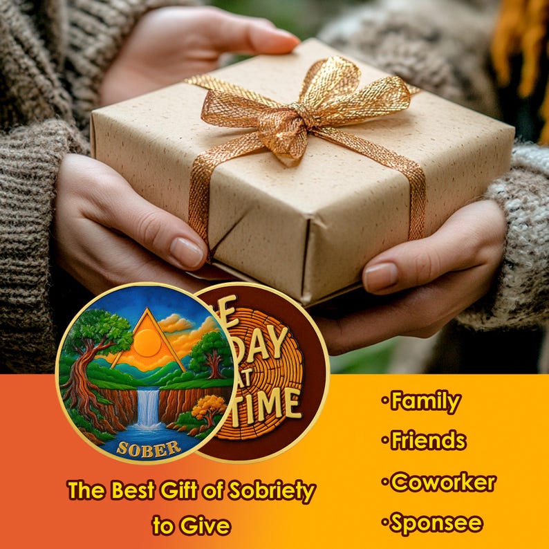 Forest Sun  Recovery Sobriety Coin mysite