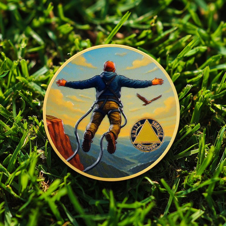 Personalized Skydiving Sobriety Coin mysite