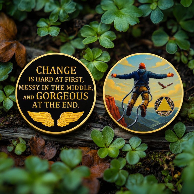 Personalized Skydiving Sobriety Coin mysite