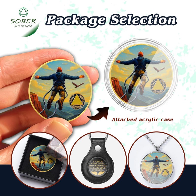 Personalized Skydiving Sobriety Coin mysite