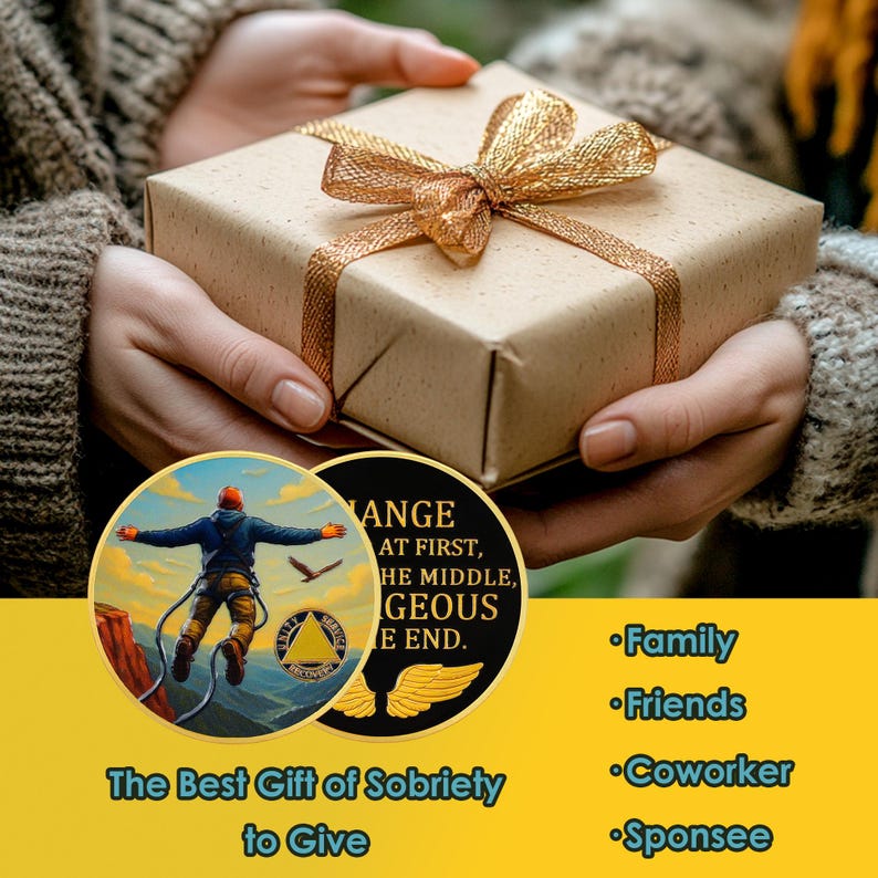 Personalized Skydiving Sobriety Coin mysite