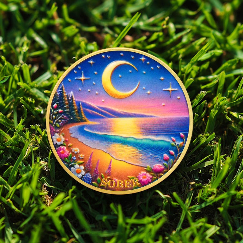 Tranquil Moon Beach Sobriety Coin mysite