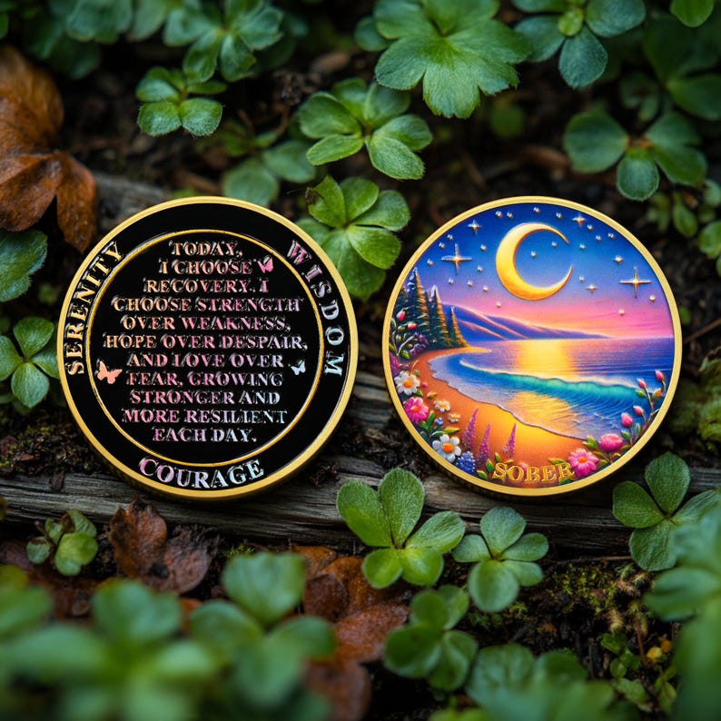 Tranquil Moon Beach Sobriety Coin mysite