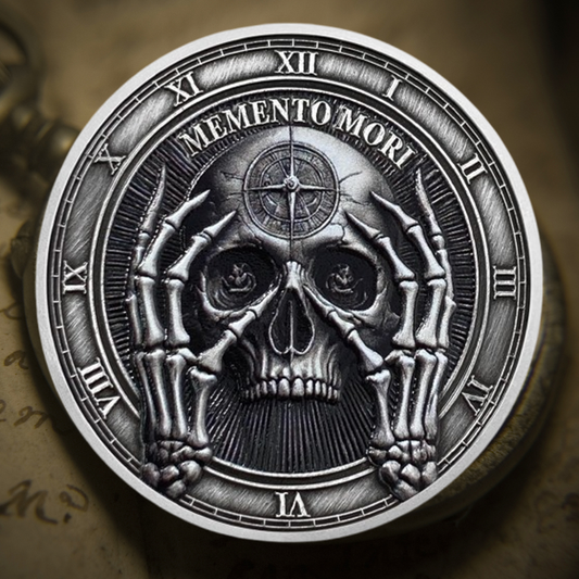 Delicate Novelty Skull Memento Mori Coin mysite