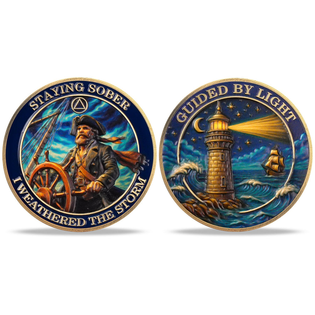 Guided by Light Sobriety Challenge Coin mysite
