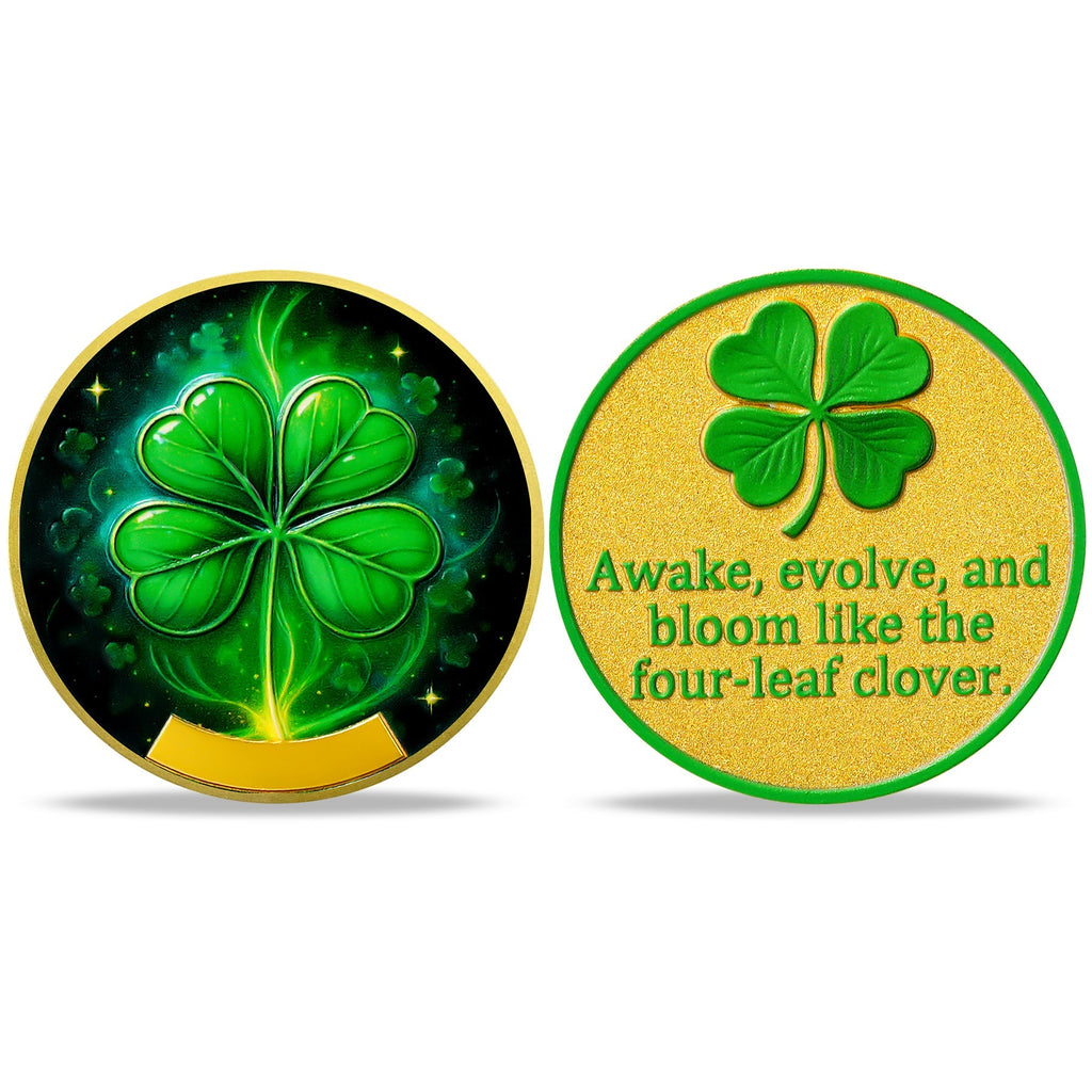 Four-Leaf Clover Sobriety Coin mysite