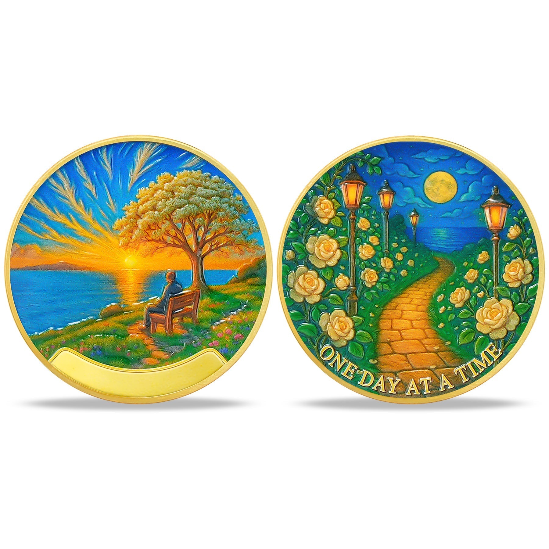 Personalized Path to Peace Sobriety Coin mysite