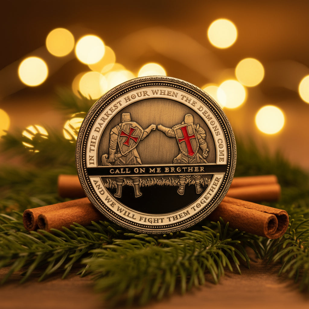 Knights Templar Brotherhood Challenge Coin Brofist Life Faith Token mysite