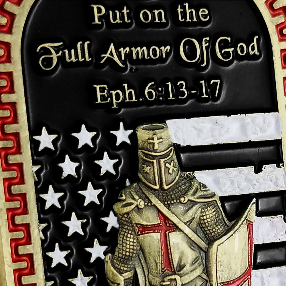 Put on The Whole Armor of God Dog Tag Pendant Necklace mysite