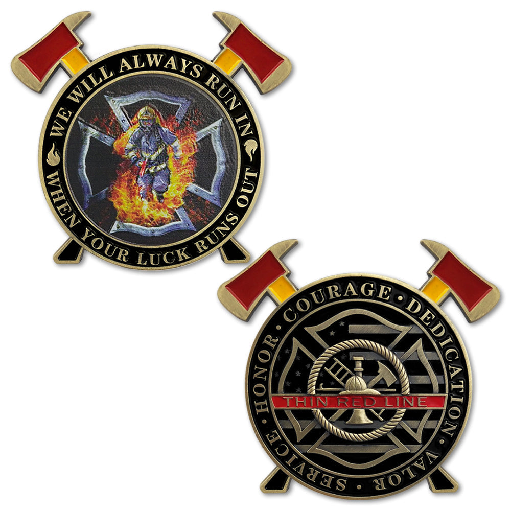 Firefighter Maltese Cross Fire Rescue Challenge Coin mysite