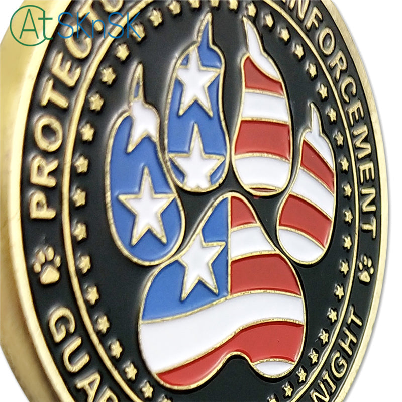 United States Police Dogs K9 Challenge Coin mysite