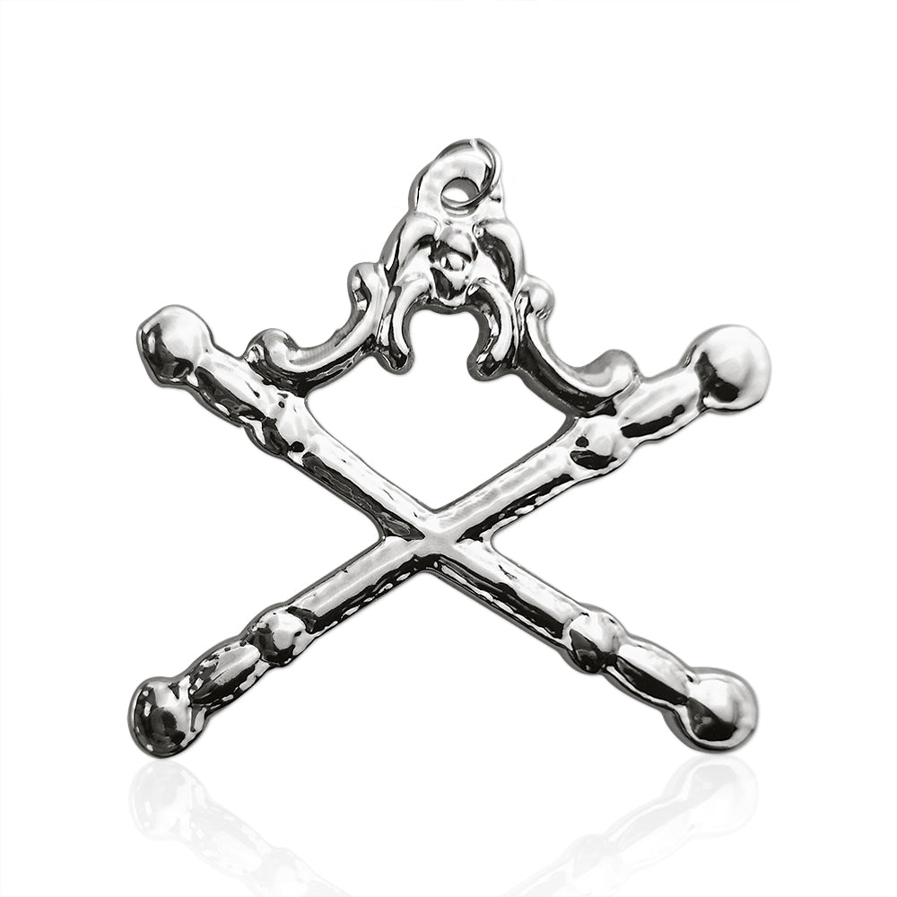 Masonic Tyler Sliver Jewel Pendant Double Sword mysite