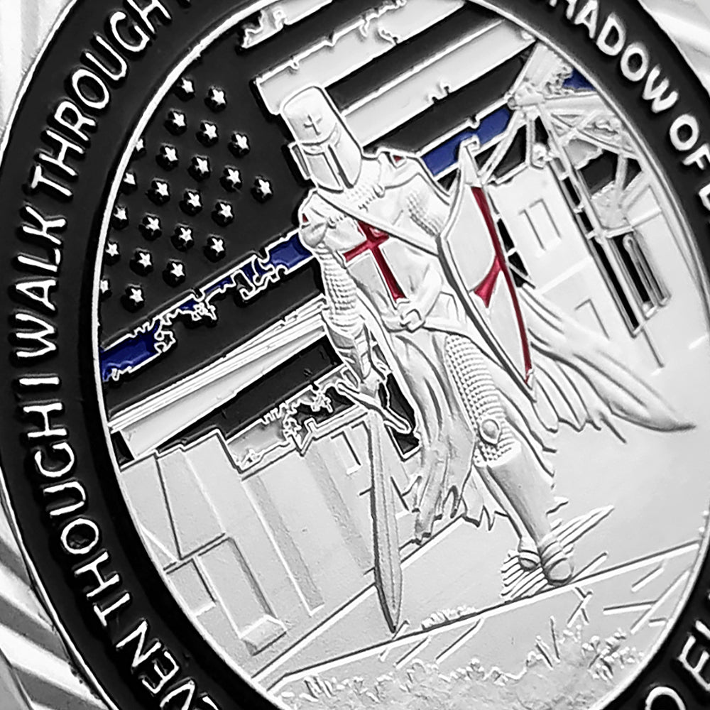 Police Justice Warrior Blue Lives Matter Challenge Coin mysite