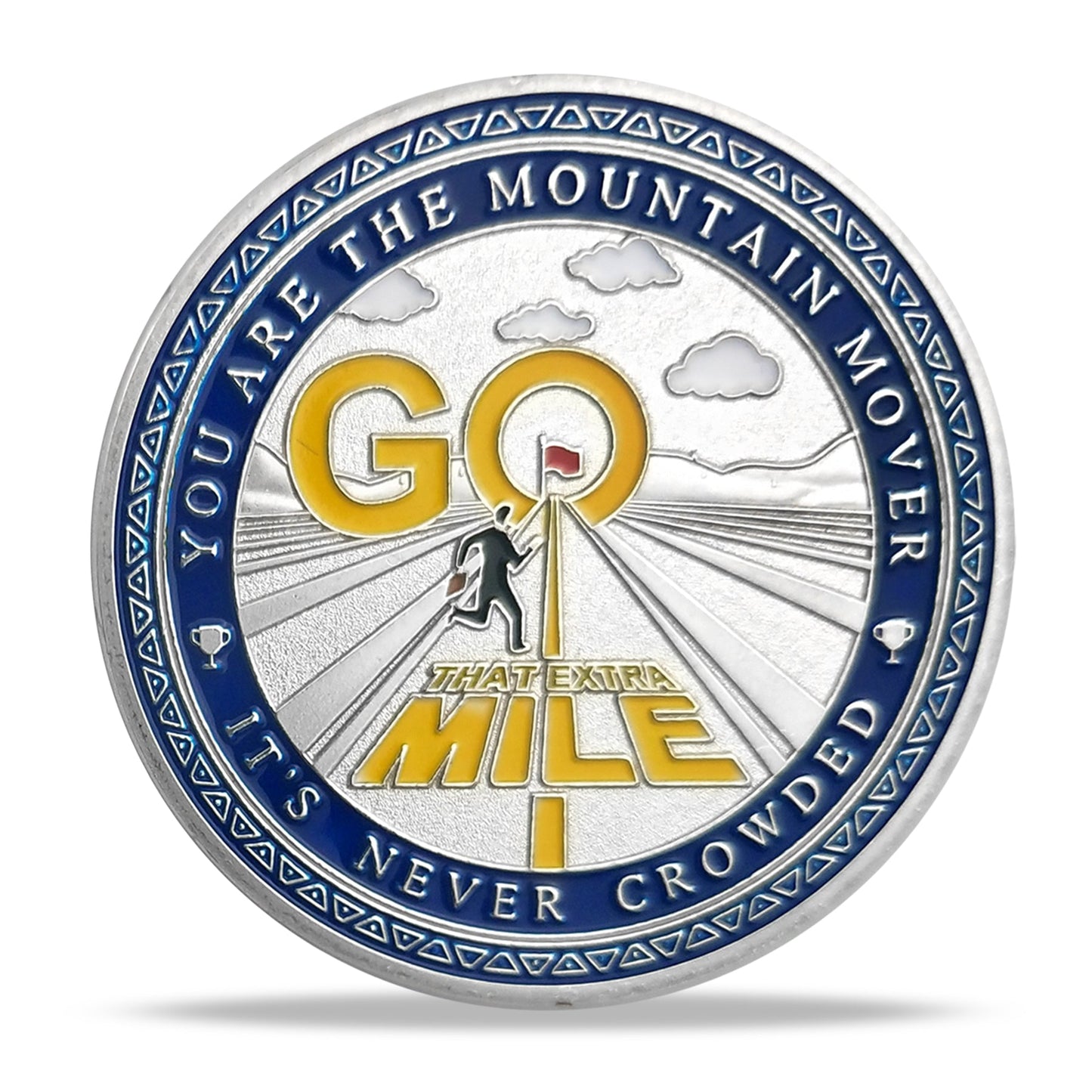 Encouragement Challenge Coin-employee Appreciation Gifts Inspirational Thank You Coin for Students and Cowokers-roads and Red Flags mysite