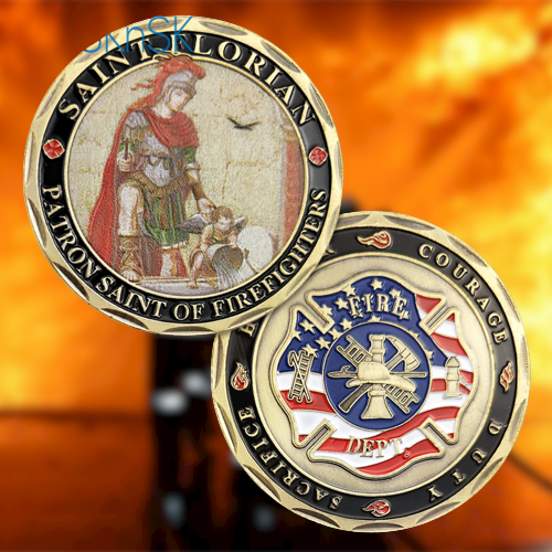 US Firefighter St Florian Challenge Coin mysite