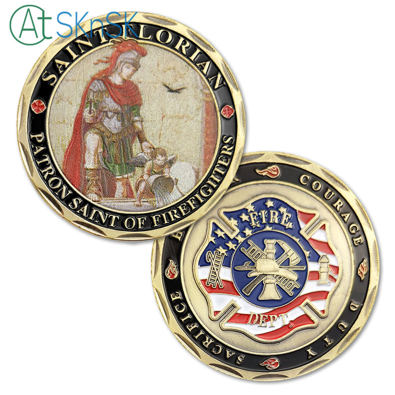 US Firefighter St Florian Challenge Coin mysite