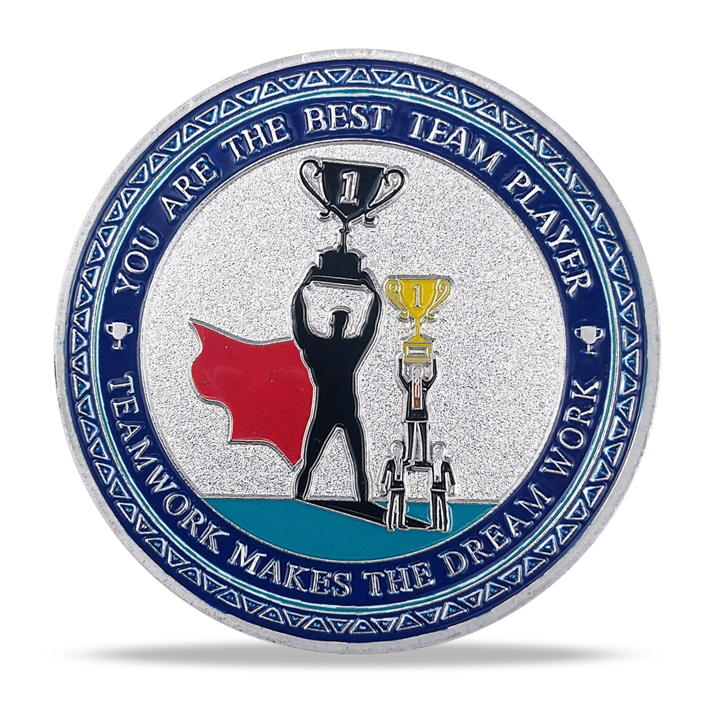 Encouragement Challenge Coin-Employee Appreciation Gifts Inspirational Thank You Coin for Students and Cowokers-Team Superman mysite