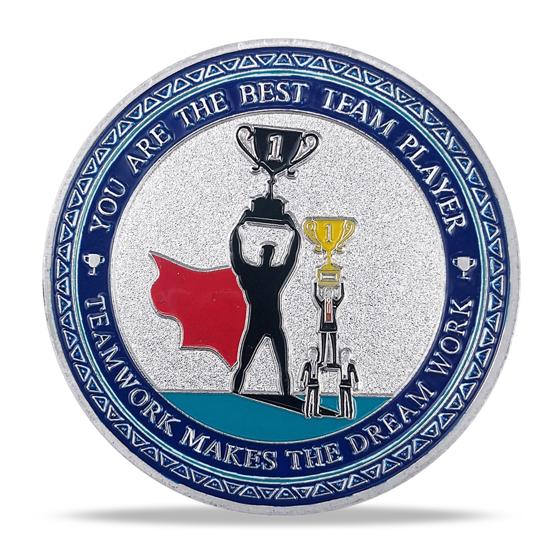 Encouragement Challenge Coin-Employee Appreciation Gifts Inspirational Thank You Coin for Students and Cowokers-Team Superman mysite