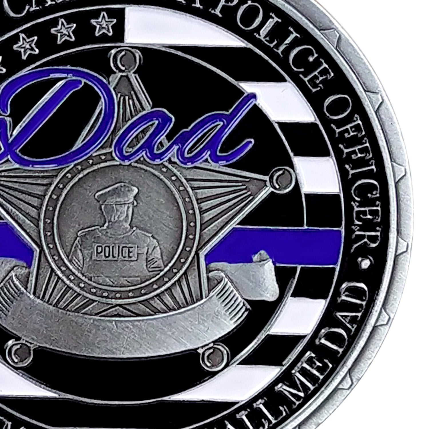 Police Officer Family Challenge Coin Honor Dad Father Respect Collectible Gift Coin mysite
