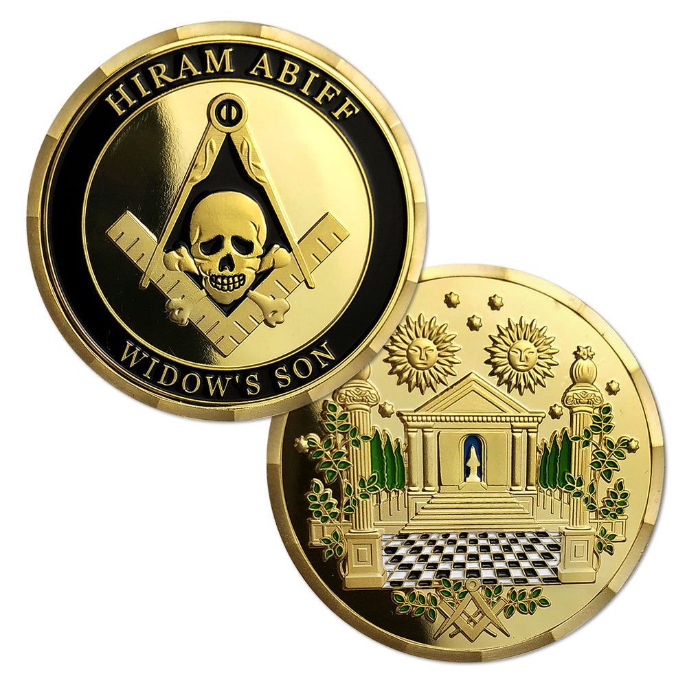 Hiram Abiff Widow’s Son Masonic Freemason Challenge Coin mysite