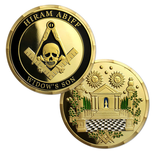 Hiram Abiff Widow’s Son Masonic Freemason Challenge Coin mysite