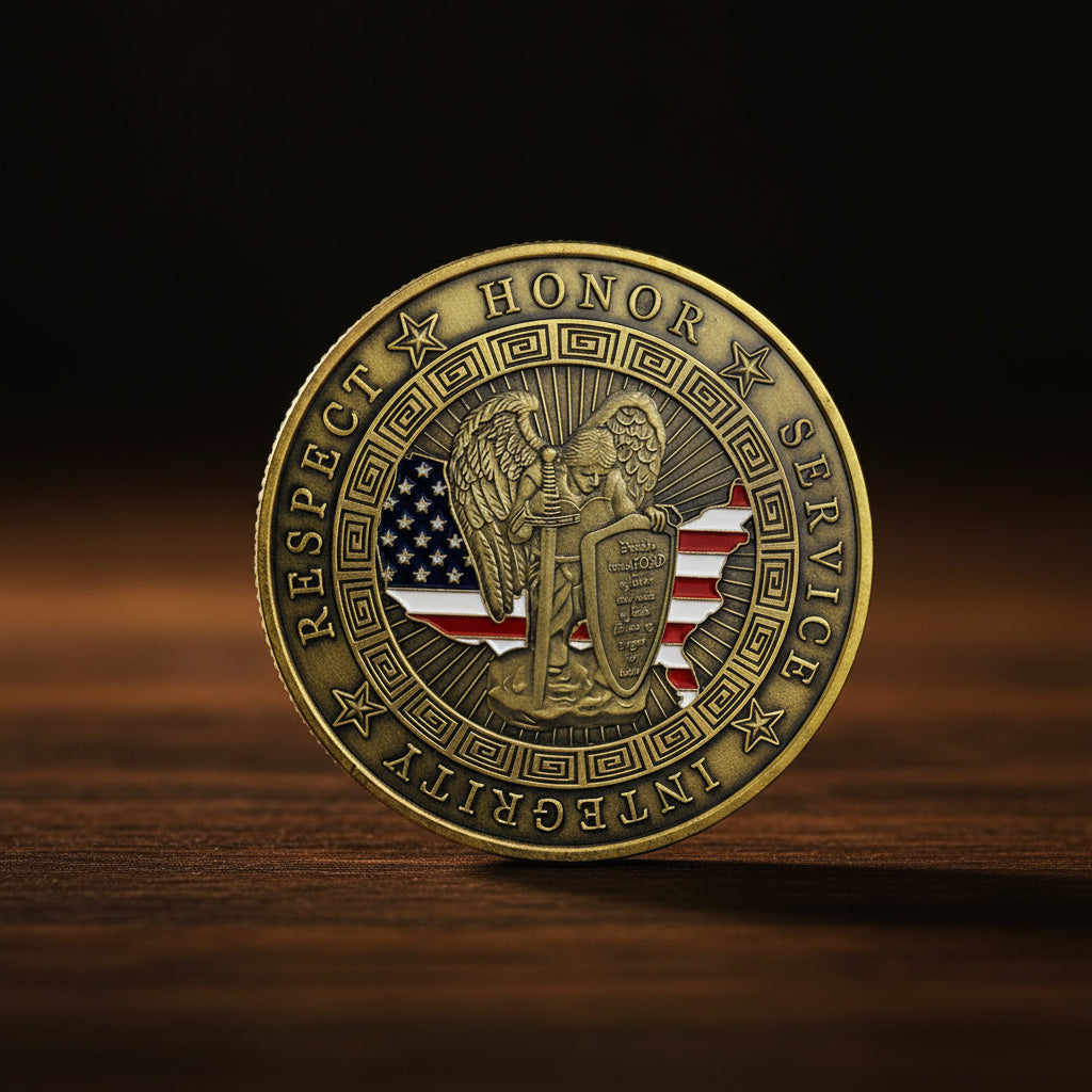 Police Armor of God Motto Challenge Coin mysite
