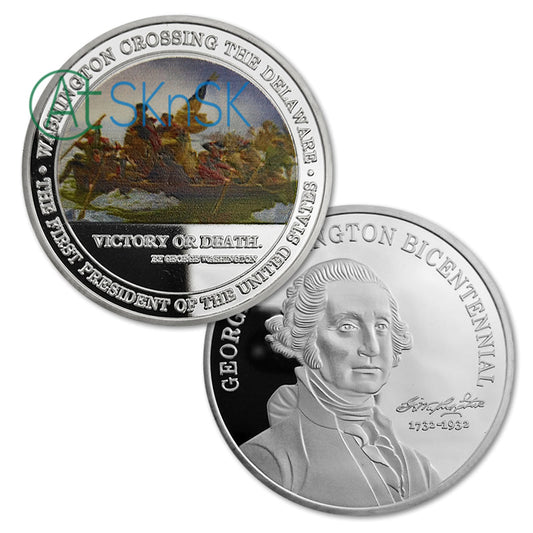 George Washington Crossing Delaware River Challenge Coin mysite