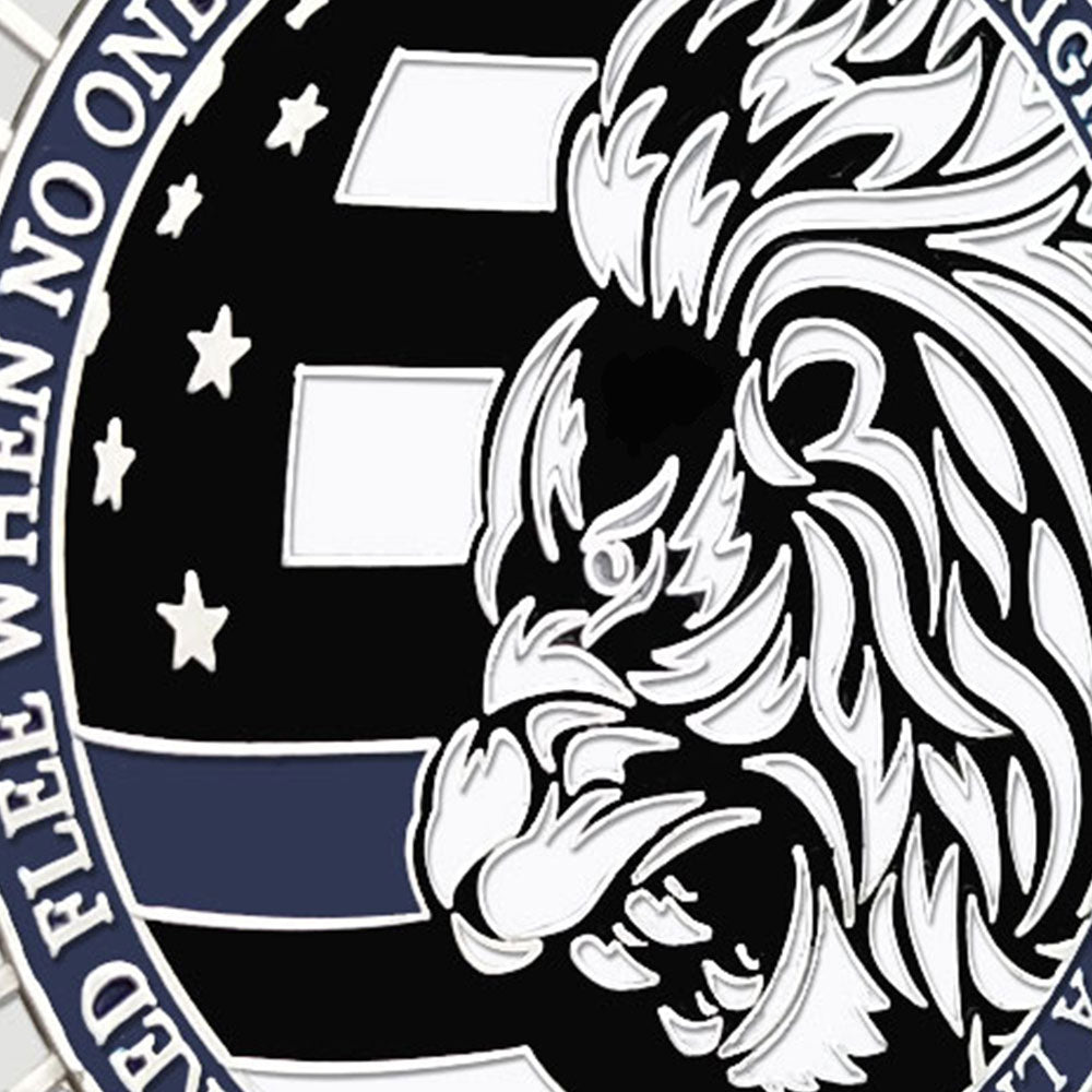 LEO Challenge Coin Blue Lives Matter Remember the Fallen Police Silver Medallion mysite