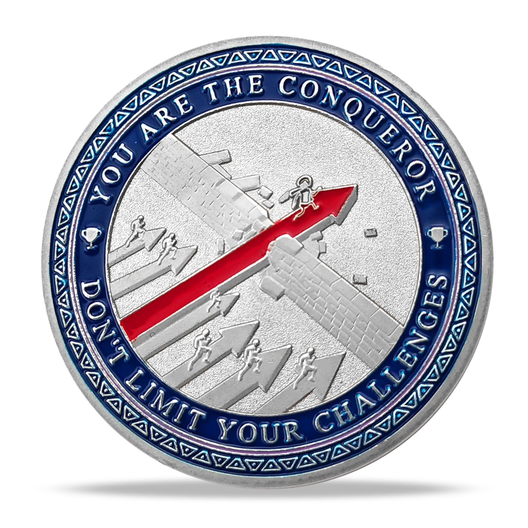 Encouragement Challenge Coin-employee Appreciation Gifts Inspirational Thank You Coin for Students and Cowokers-the Red Arrow Breaks the Wall mysite