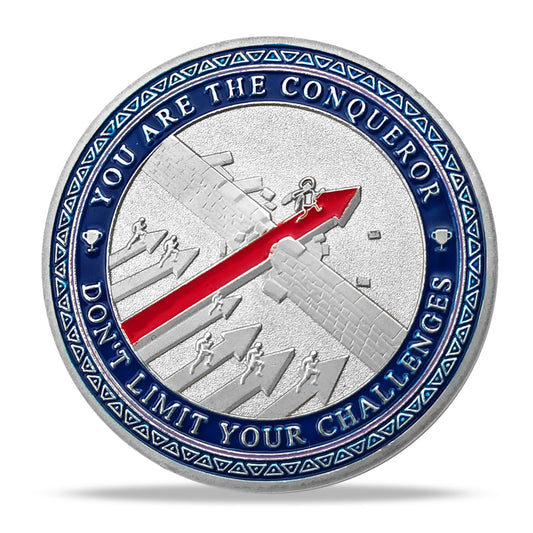 Encouragement Challenge Coin-employee Appreciation Gifts Inspirational Thank You Coin for Students and Cowokers-the Red Arrow Breaks the Wall mysite