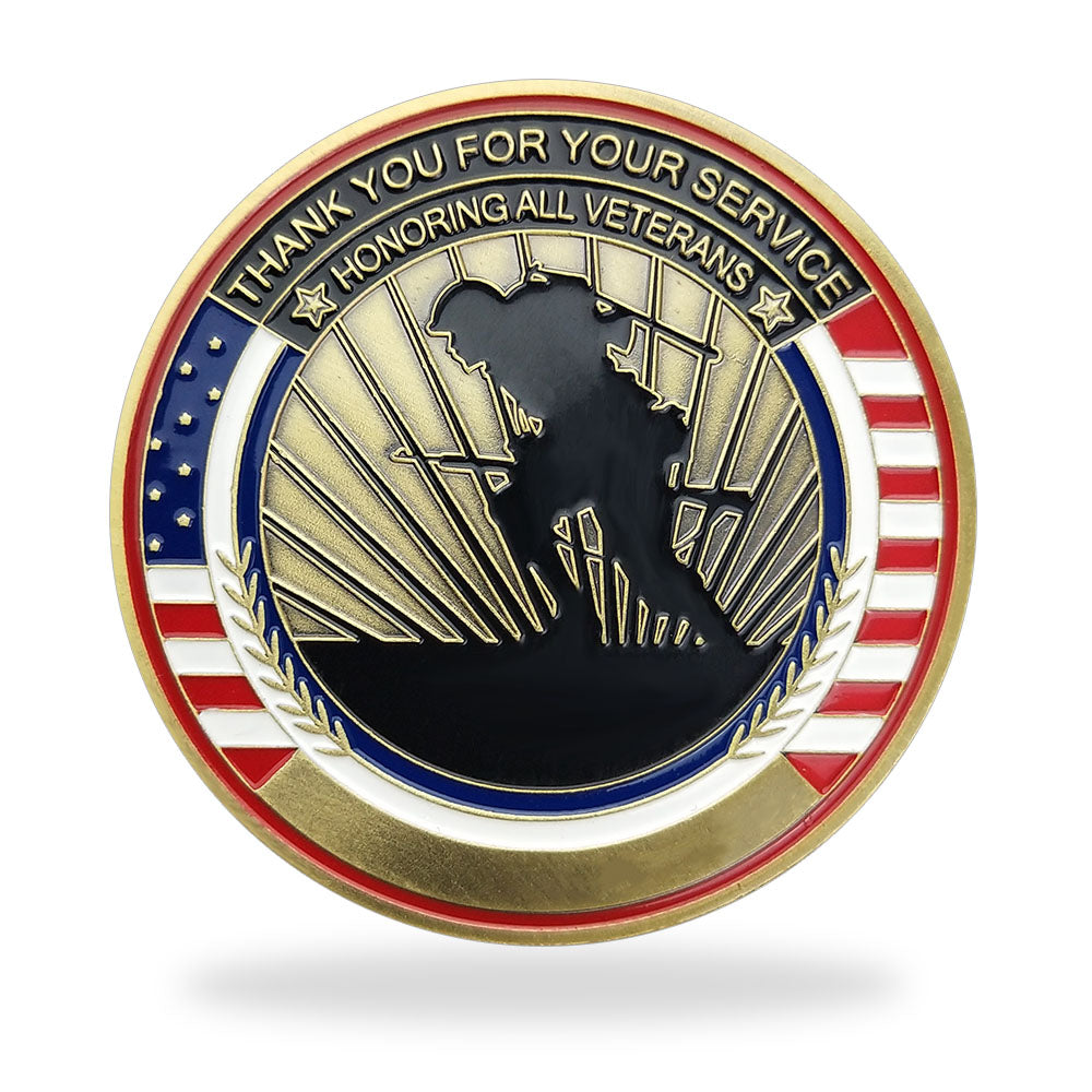 Military Challenge Coin Veteran Glory Creed Thank You Gift-AtSKnSK mysite