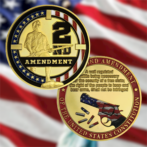 US Constitution 2nd Amendment Police Challenge Coin mysite