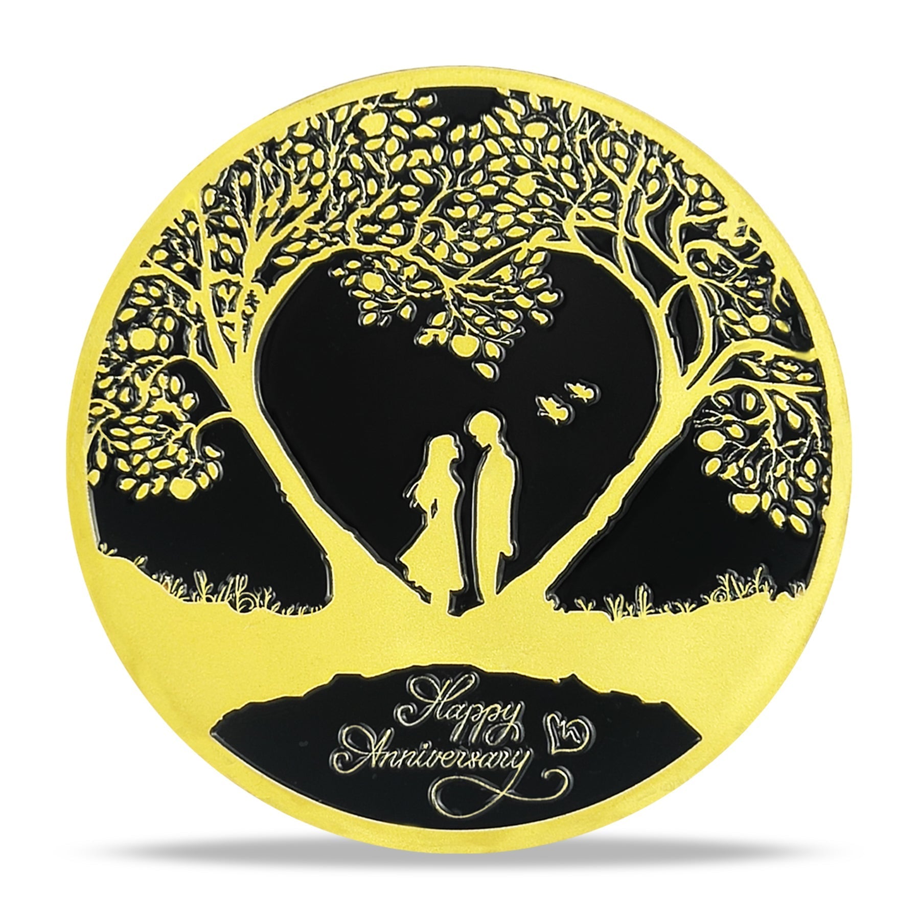 Love Tree-Shaped Wedding Commemorative Coin Anniversary Gift mysite