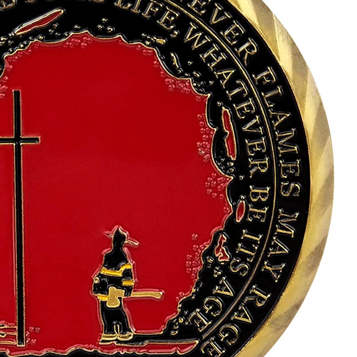 Firefighter Challenge Coin First In Last Out Spartan Warrior mysite