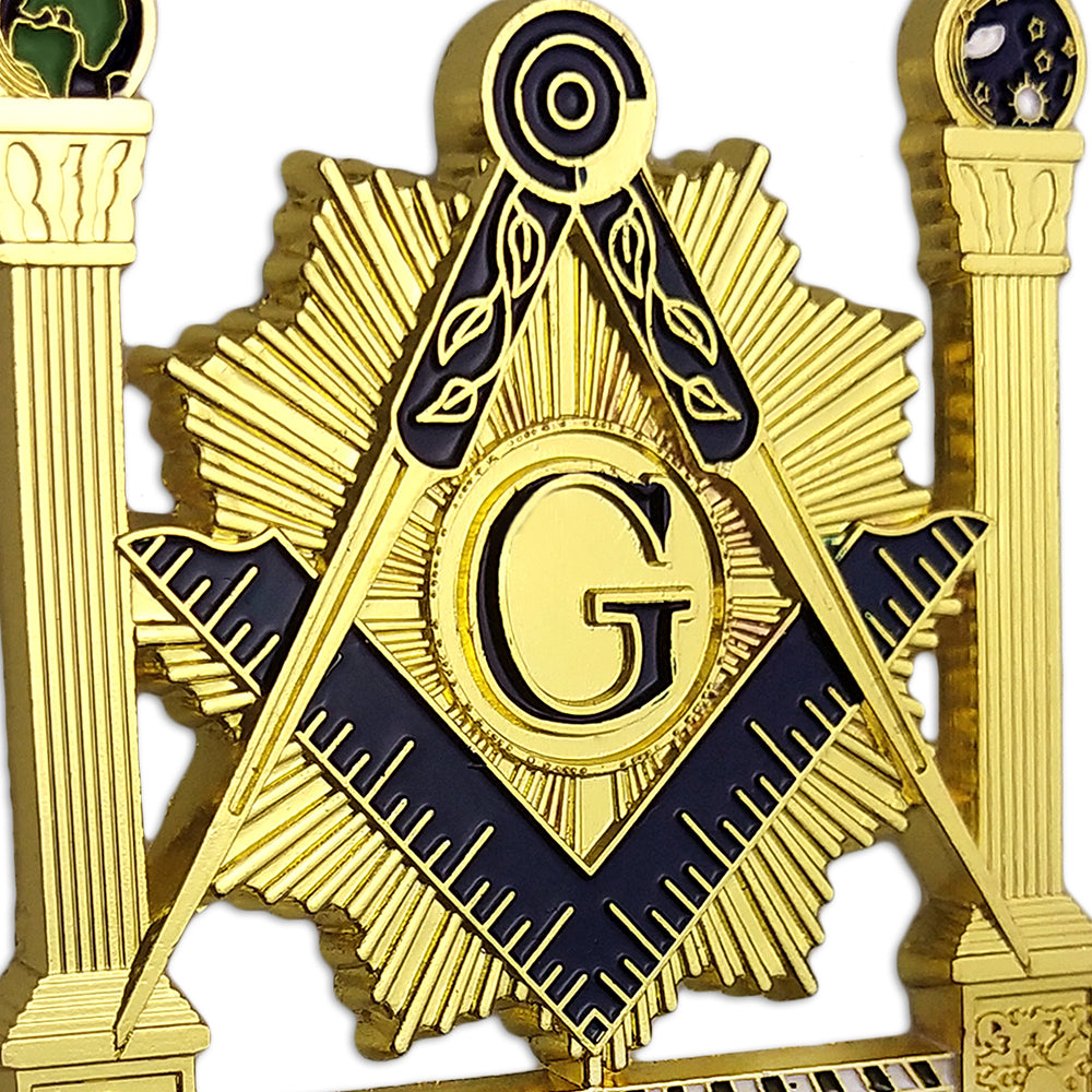 Mason Double Columns Square Auto Car Emblem mysite