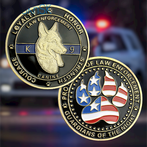 United States Police Dogs K9 Challenge Coin mysite