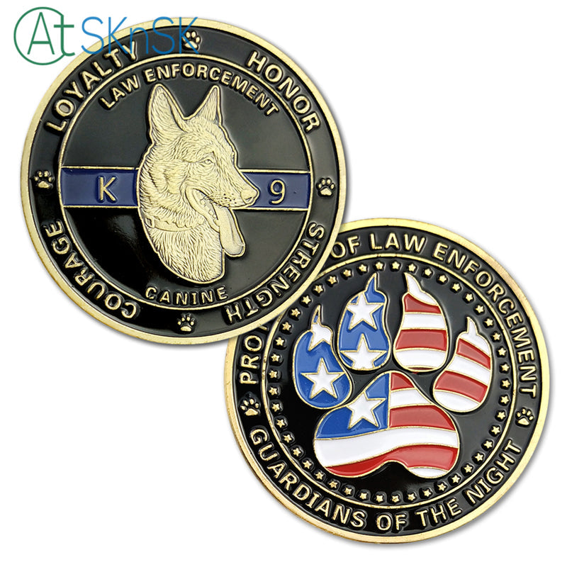 United States Police Dogs K9 Challenge Coin mysite