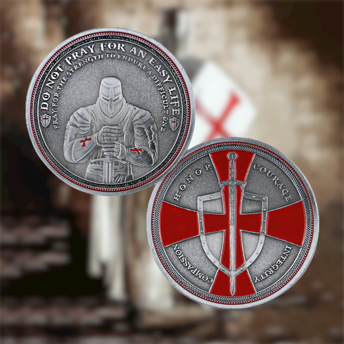 Knights Templar Armor Of God Challenge Coin Gifts for Christian🎁 mysite
