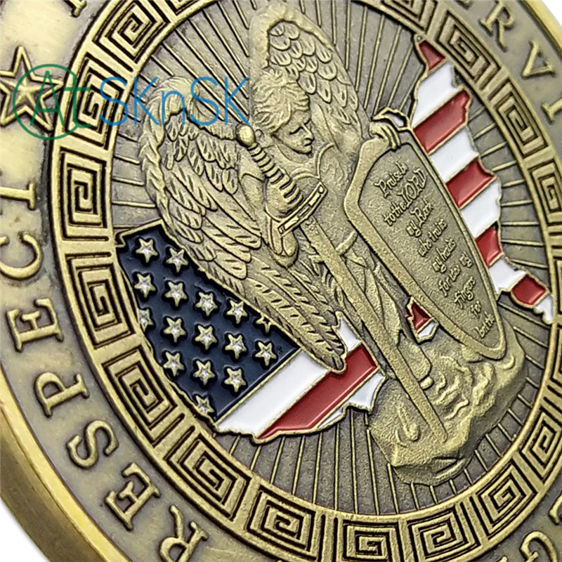 Police Armor of God Motto Challenge Coin mysite